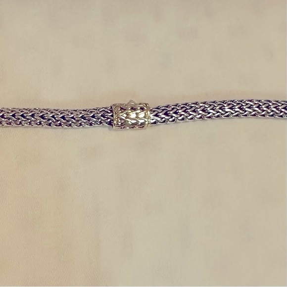 John Hardy 18k Gold And Sterling Silver Topaz Necklace - Picture 4 of 5